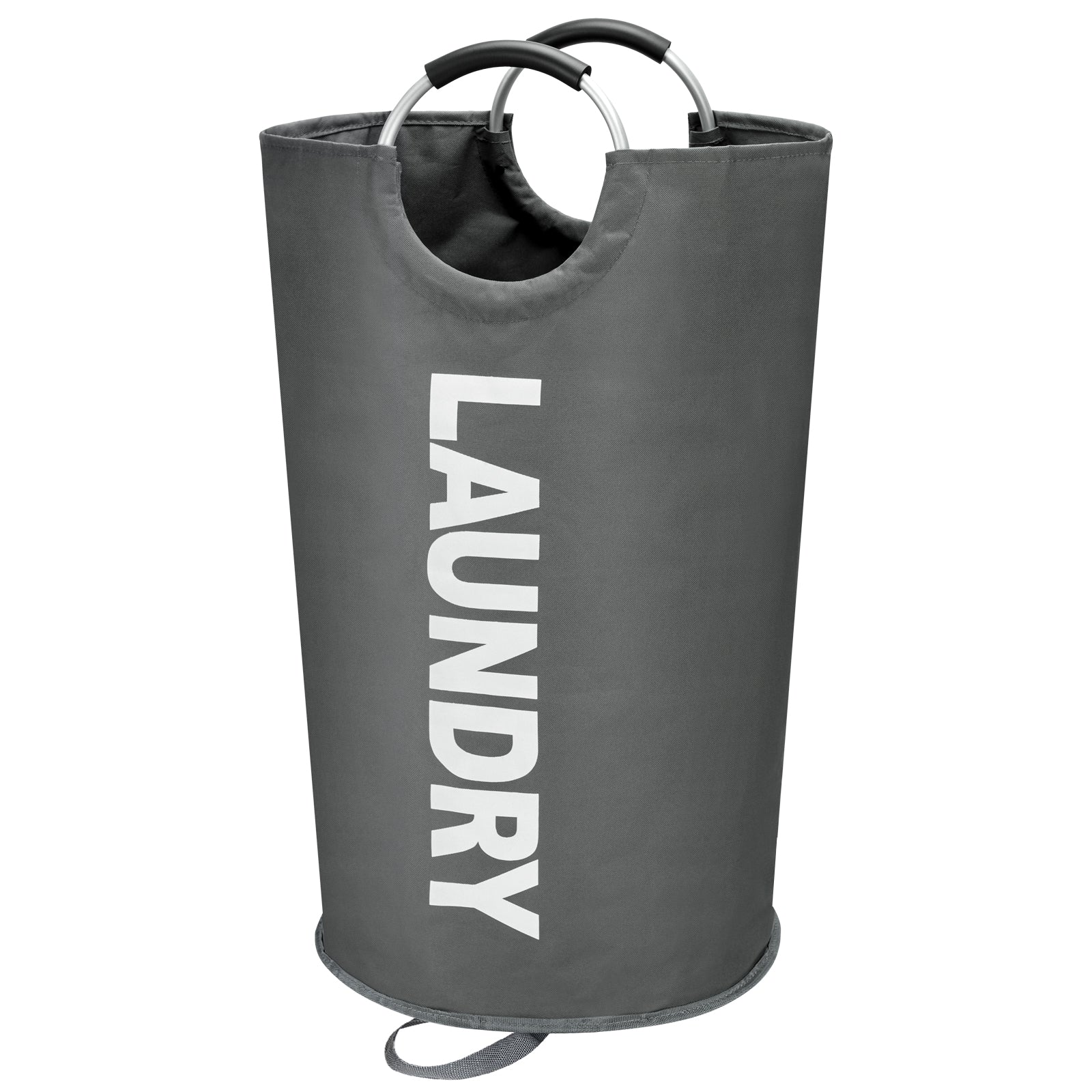 Maxsilan 90L/125L/160L Large Laundry Basket, Freestanding Tall Clothes Hamper, Collapsible Laundry Bag, Dark Grey